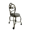 thumbnail image 4 of Victorian Vanity Stool with Back - Bronze, 4 of 7