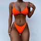thumbnail image 2 of Bañador de bikini con costuras y estampado dividido en la playa para vacaciones de mujer OAVQHLG3B Store lin121212, 2 of 4