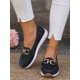 thumbnail image 1 of Summer Hollow Out New Style Pu Leather Peas Shoes For Middle Aged & Elderly Women, Soft Bottom Wedge Heels Loafers, 1 of 4
