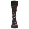 thumbnail image 2 of MeMoi Men's Fantastic Foxes Bamboo Blend Novelty Crew Sock - Mens - Male, 10-13, Black, 2 of 3