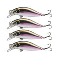 thumbnail image 3 of 4 señuelos de pesca Swimbaits de hundimiento lento, crankbait biónico, señuelo duro para lucioperca Oro Púrpura, 3 of 9