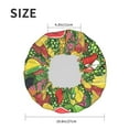 thumbnail image 4 of KLL Fruits Vegetables And Berries Pattern Shower Cap & Bath Cap for Women,Reversible Oversized Waterproof Shower Caps for all Hair Lengths,Elastic Reusable Bathing Hair Cap, 4 of 6