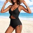 thumbnail image 7 of fheaev Full Piece Swimsuit for Women Deep V Cut Out Monokini Side Tie Cheeky Padded Push Up Swimsuit One-Piece Design Summer Beach Swimwear, 7 of 7