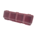 thumbnail image 2 of Colaxi Hardware Tool Box Organizer Tool Box Storage Bin 4 Compartments Screw Organizer for Hardware Small Parts Bolts Nails Workshop Red, 2 of 8