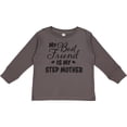 thumbnail image 3 of Inktastic My Best Friend is My Step Mother with Hearts Boys or Girls Long Sleeve Toddler T-Shirt, 3 of 5