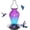 Diamond Purple, variant on Glass Hummingbird Feeder for Outdoors Hanging, 25Oz Humming Bird Nectar Feeder, Perch, 5 Flower Feeding Ports, Leak Proof Base, Hook for Outside Garden Backyard, Gift for Women Mom, Diamond Red
