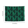 thumbnail image 3 of Bingfone Mint Bird Feathers Tapestry Wall Hanging Decor for Living Room Bedroom Dorm Classroom Office Decor 29x37 Inch, 3 of 8