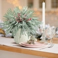 thumbnail image 4 of 60 Pcs Branches de Pin de Noël Neige Normale avec Tiges de Baies Rouges, Branches Artificielles de Sapin de Noël Enneigées, Aiguilles de Pin, Baies Blanches Givrées Fausses Verdure Tiges de Pin Normale pour Guirlande Décoration Maison, 4 of 7