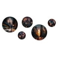 thumbnail image 2 of Designart "Empire State Building Tilt Shift In The Night Lights I" City New York Metal Wall Art Set of 5 Piece, 2 of 5
