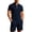 ZA-Navy-Xcmzpl mens smmer tops, variant on Men Sets Outfits 2 Piece Shirts and Shorts Quarter Zip Collared Golf Shirts Summer Beach Track Suits with Pocket