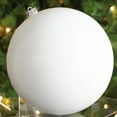 thumbnail image 3 of Northlight Shiny Commercial Shatterproof Christmas Ball Ornament 10" (250mm) - Winter White, 3 of 4