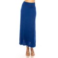 thumbnail image 2 of Women's Elegant High Waist Foldover Maxi Skirt, 2 of 6