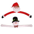 thumbnail image 3 of Muñeco De Nieve De Papá Noel De Peluche Que Abraza El Árbol De Navidad Para La Decoración Del Árbol De Navidad Yuarrent HA043208-02, 3 of 6
