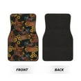 thumbnail image 2 of Kdxio Embroidery Chicken Rooster And Sunflowers Print Car Floor Mats Universal SUV Front Rear Floor Foot Mats 4-Piece Full Set with Non-Slip Rubber Backing Car Accessories for Most Cars, 2 of 7