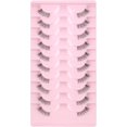 thumbnail image 2 of (10 pares, 10 mm, 10 mm, 7 mm) Demi Faux Cils Bande Transparente 3d Faux Cils Demi Cils Naturels Cat Eye Soft Corner Faux Cils Cat Eye Corner Faux, 2 of 5