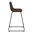 thumbnail image 2 of Monarch Specialties Office Chair, Bar Height, Standing, Computer Desk, Work, Pu Leather Look, Metal, Brown, Black, Contemporary, Modern, 2 of 9