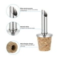 thumbnail image 3 of Uxcell 8Pcs Vertedores de Botellas de Acero Inoxidable, Vertedores de Corcho para Aceite de Oliva, Tapones para Botellas de Vino para Aceite, Cerveza y Bebidas, 3 of 6