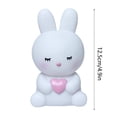 thumbnail image 3 of Bunny Night Light - Bunny Bedside Lamp, Animal Night Light with Holding Heart, Portable Table Top Lamp, Multipurpose Cartoon Led Night Lamp, Home Improvement Tool for Bedroom, Bathroom, Living Room, 3 of 6