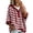 Wine women hooded striped sweater a1, variant on Aaihamo Women's Fall Winter 3/4 Sleeve Striped Sweaters Casual Loose Fit Hooded Tops Cozy Loungewear Knit Pullover for Daily Wear, Light Blue 2XL