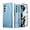 thumbnail image 1 of ELEHOLD Full Body Case for Samsung Galaxy Z Fold5,Hinge Protection Built-in Screen Protector Hidden Bracket Kickstand Luxury Plating Armor Shockproof Case for  Galaxy Z Fold5 2023, Blue, 1 of 7