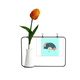 thumbnail image 1 of China AFICS artesanía decoración Tarjeta de jarrón artificial de tulipanes, 1 of 3