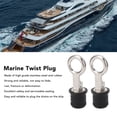 thumbnail image 4 of 2PCS Boat Plug Snap Handle, Boat Plugs Snap Handle Drain Plug, Stainless Steel Drain Snap Plug Rubber Boat Plug, Marine Boat Drain Twist Plug, Marine Boat Rubber Plug, 4 of 7