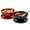 Red & Black, variant on INFUSE 8 Piece Set Large Stoneware Ramen Bowl Noodles Pho Soup Dinner with Chopsticks Plates/Lids, Matcha Green & Sand