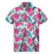 thumbnail image 3 of Camisa hawaiana con estampado de sandía tropical para hombre, camisas hawaianas con estampado de frutas en 3D, blusas de verano con botones y solapa de manga corta, 3 of 5