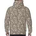thumbnail image 7 of Uemuo Flower Rose Pattern Men's Hoodie - Casual Pullover Hoodie with Kangaroo Pocket, Stylish Hooded Sweatshirt for Everyday Wear-XX-Large, 7 of 7
