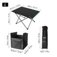 thumbnail image 3 of Table de Pique-Nique Pliante Extérieure avec Poche de Siège Bureau de Camping, 3 of 8