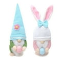 thumbnail image 2 of Easter Gnomes With Egg Decorations, 2PCS Plush Easter Bunny Handmade Swedish Tomte Elf Stuffed Doll Rabbit Gifts Cute Easter Faceless Dwarf Bunny Household Ornaments Home Decor, 2 of 9