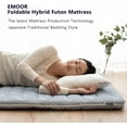 EMOOR Foldable Hybrid Futon Mattress, HighResilience Urethane Foam