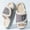 Grey, variant on Adjustable Velcro Fuzzy House Slipper for Women Platform Soft EVA Memory Foam Comfy Open Toe Slides