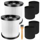 thumbnail image 1 of Paquete de 2 Filtros HEPA DCV5801H Compatibles con Aspiradoras en Seco y Húmedo DCV580H, DCV581H de 20 V Máx., 1 of 6