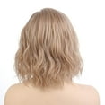 thumbnail image 4 of Onedor Side Part Blonde Blended Lace Front Short Wavy Hair Bob Wigs for Womens (M266), 4 of 7