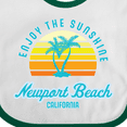 thumbnail image 4 of Inktastic Summer Enjoy the Sunshine Newport Beach Florida in Blue Boys or Girls Baby Bib, 4 of 4