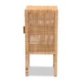 thumbnail image 5 of bali & pari Vivan Modern Bohemian Natural Brown Rattan 1-Door Nightstand, 5 of 11