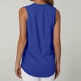thumbnail image 3 of Women's High Neck Tank Top - Flowy Curved Hem, 60% Polyester, Versatile for All Seasons Layering, 3 of 5