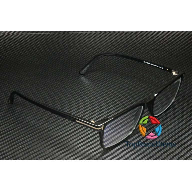 TOM FORD FT5735 B 001 Shiny Black Plastic blue filter 54 mm