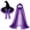 Z3_Purple, variant on QASIEATN Halloween Witch Hat for Women with Black Long Tassel Hallowee Party Favors Spider Decor Accessories Caps