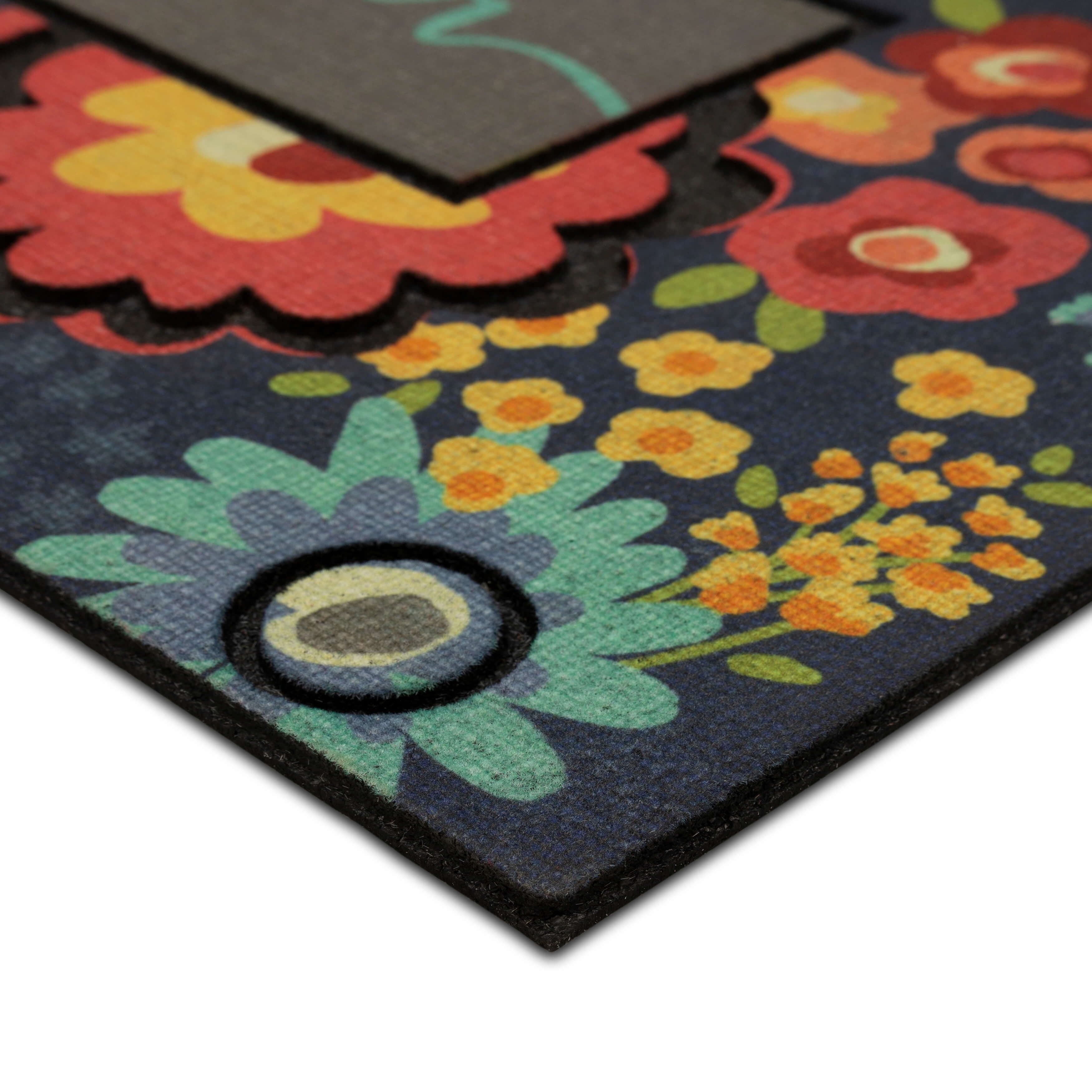 Mohawk Home Bonjour Garden Outdoor Polyester Door Mat, Multi, 1' 6" X 2' 6"
