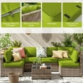 thumbnail image 3 of Kimunuk 14 Pcs Outdoor Cushion Slipcovers, Replacement Outdoor Patio Cushion Covers with 3 Size, Waterproof and Zippered, Fit for Outdoor Furniture, Patio Sofa Couch, Covers Only, Grass Green, 3 of 6