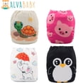 thumbnail image 2 of U Pick ALVABABY 2023, el pañal de tela para bebé de posición digital más popular con inserto de microfibra Dengxun unisex, 2 of 2