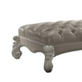 thumbnail image 5 of ACME Versailles Chaise w/Pillow in Vintage Gray Synthetic Leather & Bone White, 5 of 6
