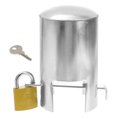 thumbnail image 1 of 1 Ensemble de Verrou de Commutateur d'Eau de Robinet Verrou Anti-Vol de Robinet Extérieur Verrou Multi-Usage Verrou de Robinet Robuste Protecteur pour Jardin Parc Argent, 1 of 8