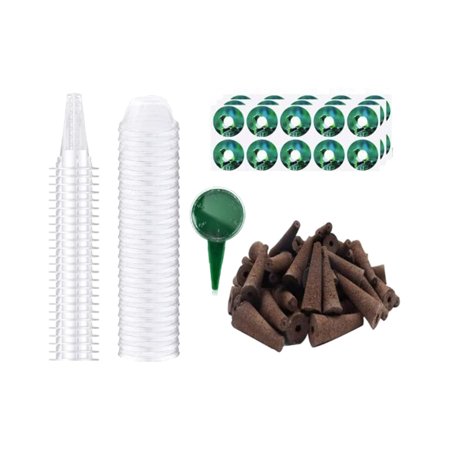 Soilless Cultivation Grow Baskets Growing System Slotted Mesh 24 Piece Set for Water Plant Grass Cultivate Orchids Hydroponics Garden
