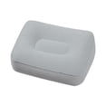 thumbnail image 2 of Rongfmy Inflatable Foot Pillow Cushion Flocked Foot Stool for Train Airplane Camping Gray, 2 of 9