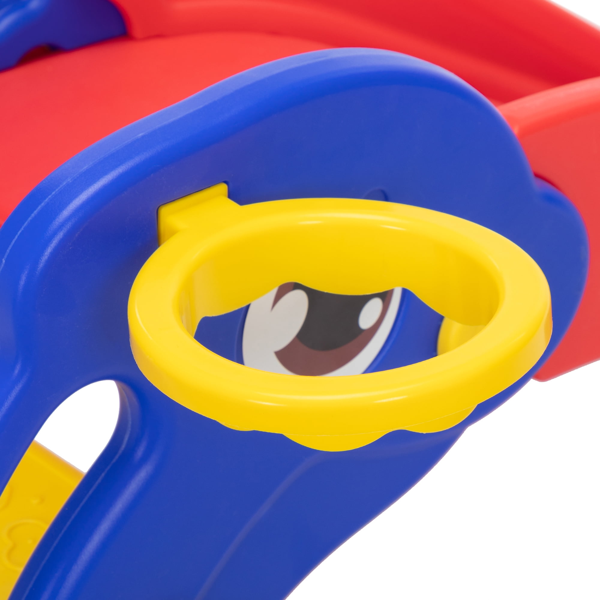 Kadyne 3 in 1 Toddler Slide Kids Slide, 45.3" Dolphins Play Slide for Outdoor and Indoor, Play Slide with Basketball Hoop, Ball and Ladder, Red and Blue Kadyne 3 in 1 Toddler Slide Kids Slide, 45.3" Dolphins Play Slide for Outdoor and Indoor, Play Slide with Basketball Hoop, Ball and Ladder, Red and Blue