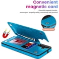 thumbnail image 5 of S23 FE Case Wallet,Designed for Samsung Galaxy S23 FE Case with Card Holder,Women Mandala Emboss PU Leather with Stand Credit Card Slots Slim Phone Case for Galaxy S23 FE 5G (Blue), 5 of 13