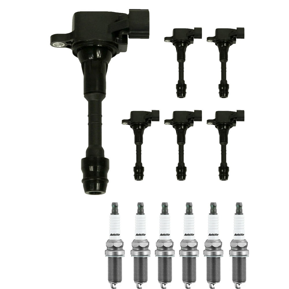 Set of 6 ISA Ignition Coils & 6 Autolite Spark Plugs for 20012011
